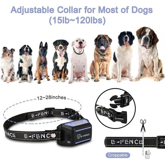 GPS Wireless Dog Fence,Dog Collar Electric Fence,Electric Wireless Pet Fence - Picture 4 of 8